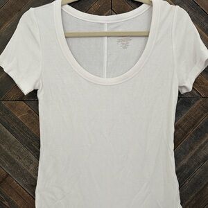 nuuds slinky rib short sleeve bodysuit